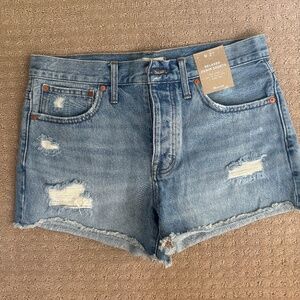 Madewell Relaxed Denim Cut Off Shorts, Size 27